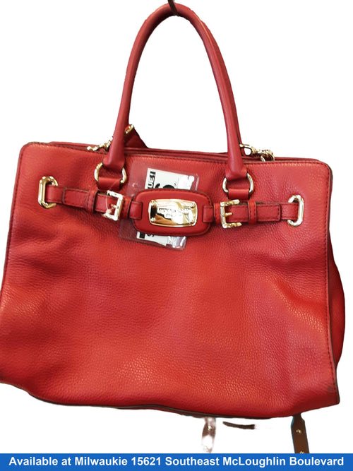 Michael Kors Lg Red Leather Purse Red Purse / Handbag