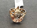 Women's Ring - Tricolor Gold 14k (.585) 2.7 grams Size 6
