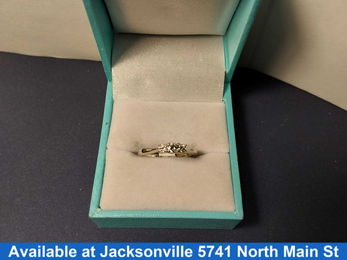 Ring - Wedding Set - White Gold 14k (.585) 2.7 grams Size 5.5