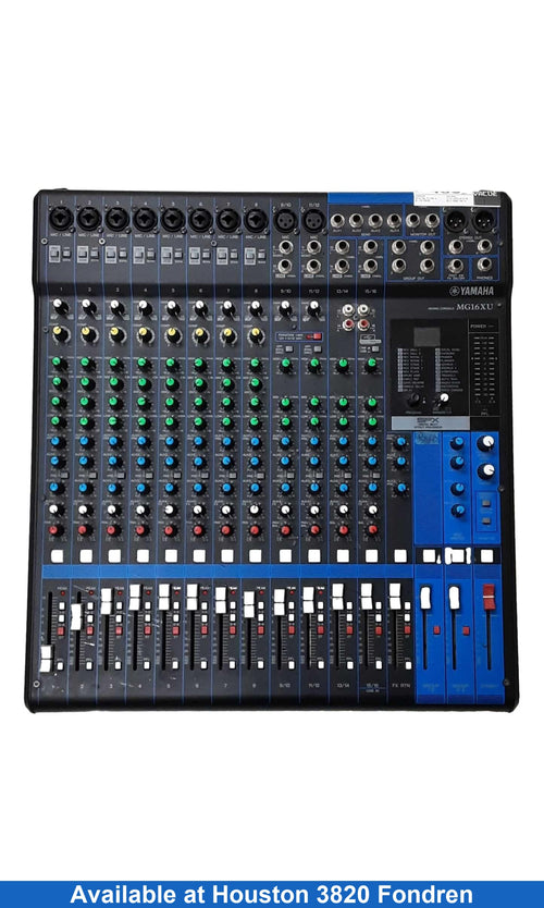 Yamaha Mg16xu Blue Analog Mixer