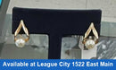Pearl Earrings - Yellow Gold 10k (.417) 2.9 grams