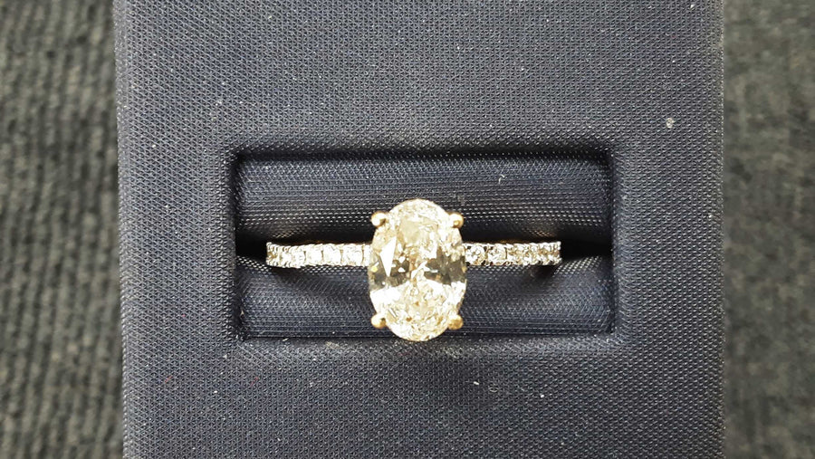 Women's Ring - Solitaire - Yellow Gold 14k (.585) 2.5 grams Size 7.5