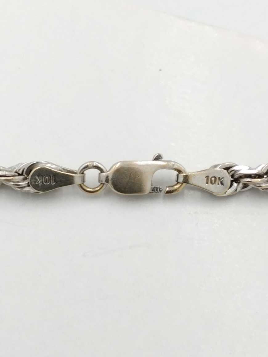 Rope Chain - White Gold 10k (.417) 15.8 grams 16 inch