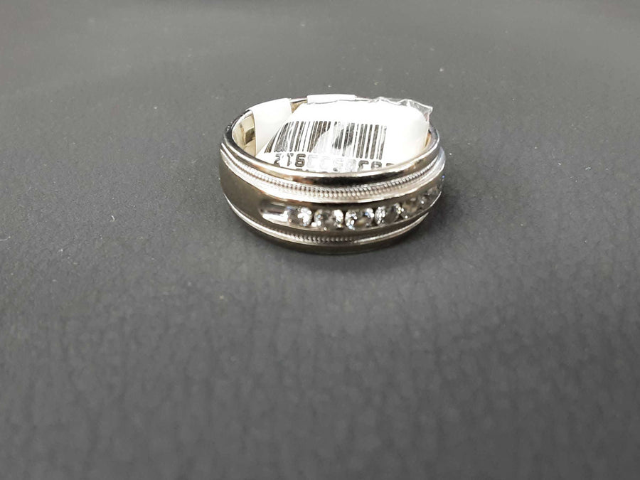 Ring - Wedding Band - White Gold 14k (.585) 8 grams Size 9.5
