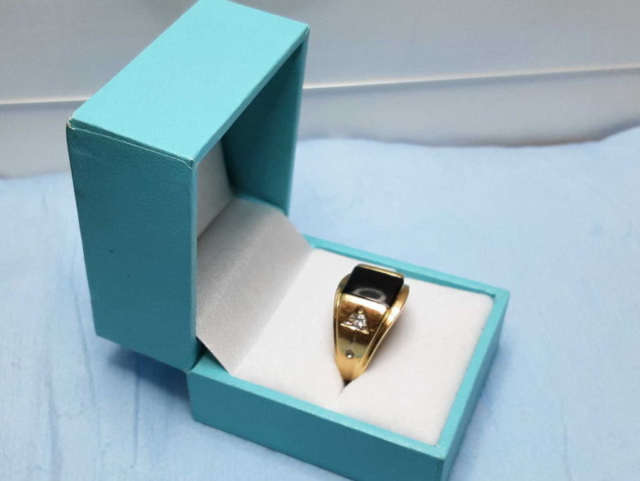 Men's Ring - Yellow Gold 10k (.417) 4.1 grams Size 9.5