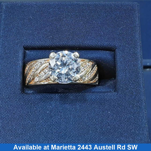 Women's Ring - Solitaire - Yellow Gold 10k (.417) 2.5 grams Size 9
