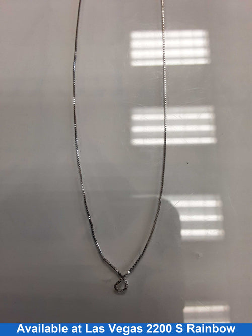 Box Chain - White Gold 14k (.585) 1 grams 22 inch