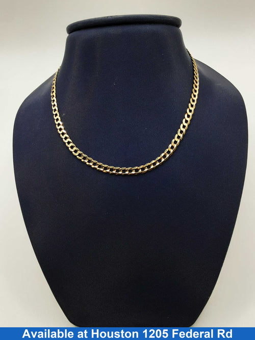Cuban Link Chain - Yellow Gold 14k (.585) 5.4 grams 9 inch