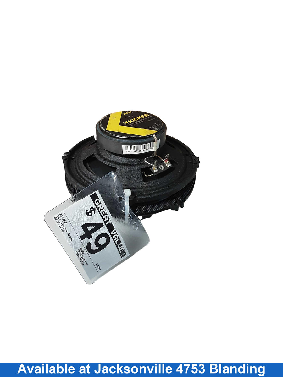 Kicker Esc65 Black Car Stero Speaker
