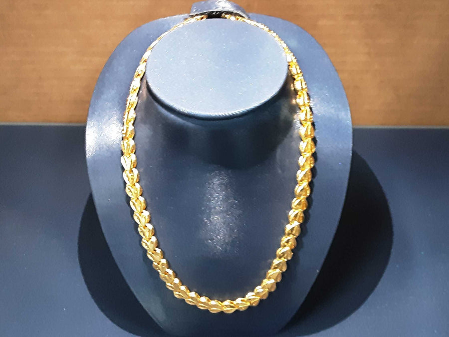 Fox Tail Chain - Yellow Gold 24k (.999) 48.3 grams 18 inch