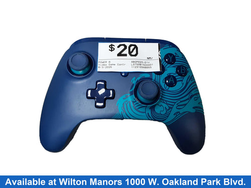 Power A Xbgp020-01v Blue Gaming Controller