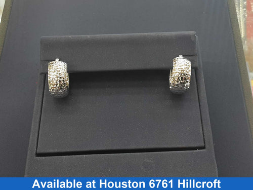Bangle Earrings - White Gold 14k (.585) 4.5 grams