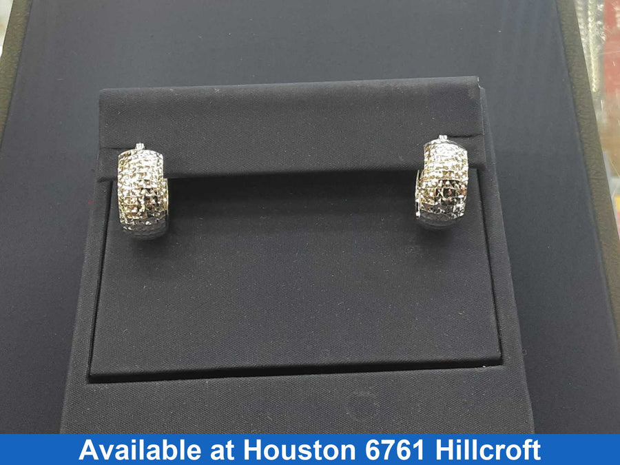 Bangle Earrings - White Gold 14k (.585) 4.5 grams