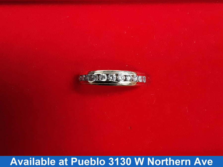 Women's Ring - Anniversary - Yellow Gold 14k (.585) 2.8 grams Size 7