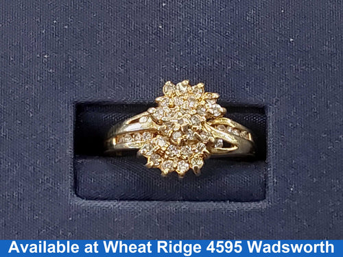 Women's Ring - Yellow Gold 10k (.417) 3.6 grams Size 8