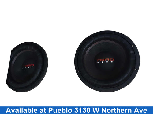 Toro Forces 12s Black Car Sub-Woofer