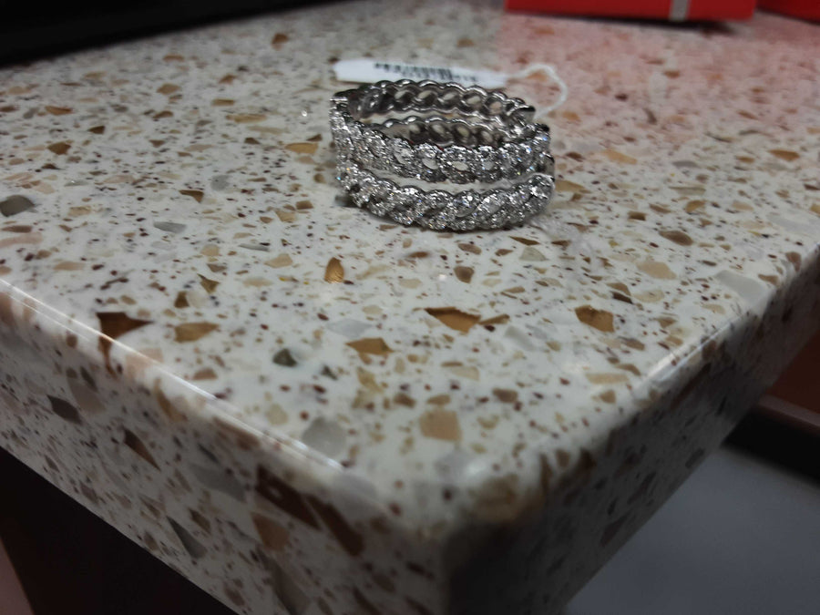 Hoop Earrings - White Gold 14k (.585) 6 grams