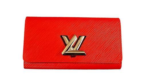 Louis Vuiton Twist Wallet Epi Leather Red Wallet