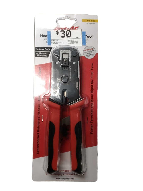 Simply45 S45-c100 Red Wire Stripper / Cutters / Crimper