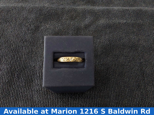 Ring - Wedding Band - Yellow Gold 14k (.585) 2.4 grams Size 9.5