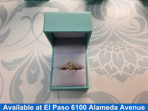 Women's Ring - Yellow Gold 10k (.417) 2 grams Size 20