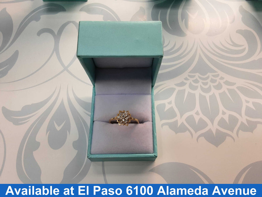 Women's Ring - Yellow Gold 10k (.417) 2 grams Size 20
