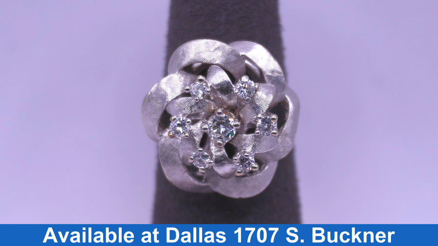 Women's Ring - White Gold 10k (.417) 8.1 grams Size 11