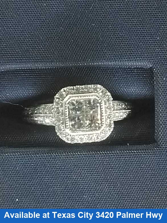 Women's Ring - Anniversary - White Gold 14k (.585) 6.3 grams Size 5