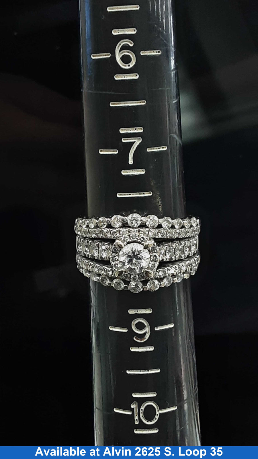 Women's Ring - White Gold 14k (.585) 10.1 grams Size 8.5
