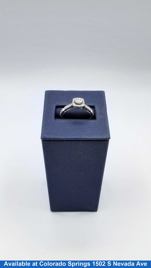 Ring - Wedding Set - White Gold 10k (.417) 2.8 grams Size 8
