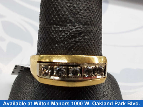 Women's Ring - Yellow Gold 18k (.750) 4.6 grams Size 11