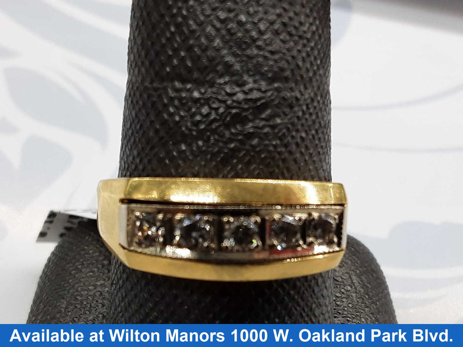 Women's Ring - Yellow Gold 18k (.750) 4.6 grams Size 11
