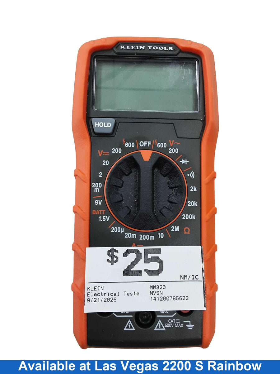 Klein Mm320 Orange Electrical Testing Instrument