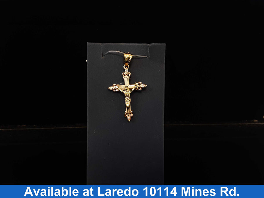 Religious Pendant - Tricolor Gold 10k (.417) 4.7 grams