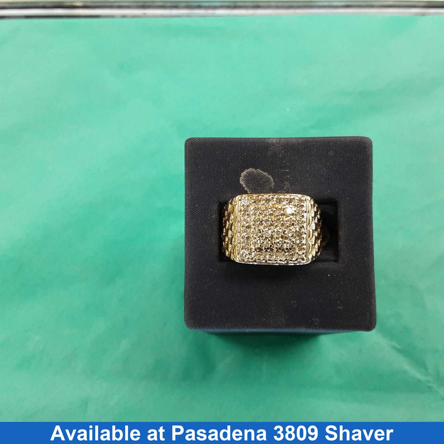 Men's Ring - Yellow Gold 10k (.417) 7.8 grams Size 10.5