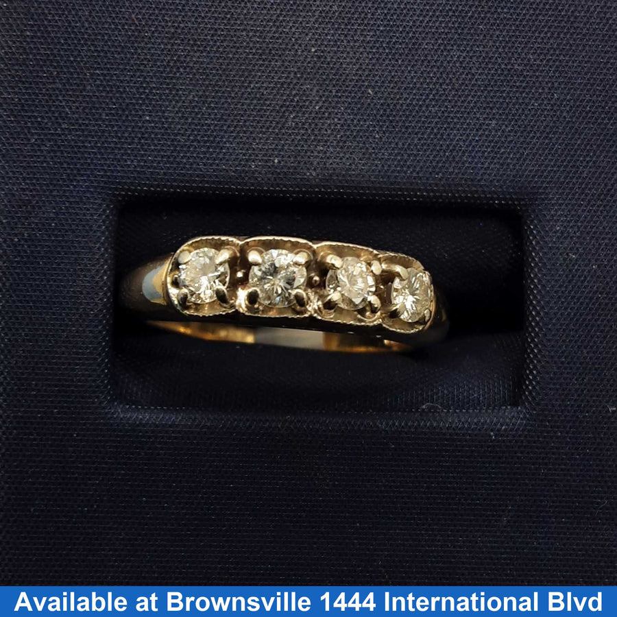 Women's Ring - Yellow Gold 10k (.417) 3.1 grams Size 8