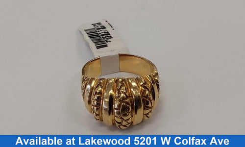Women's Ring - Yellow Gold 14k (.585) 8 grams Size 7.5