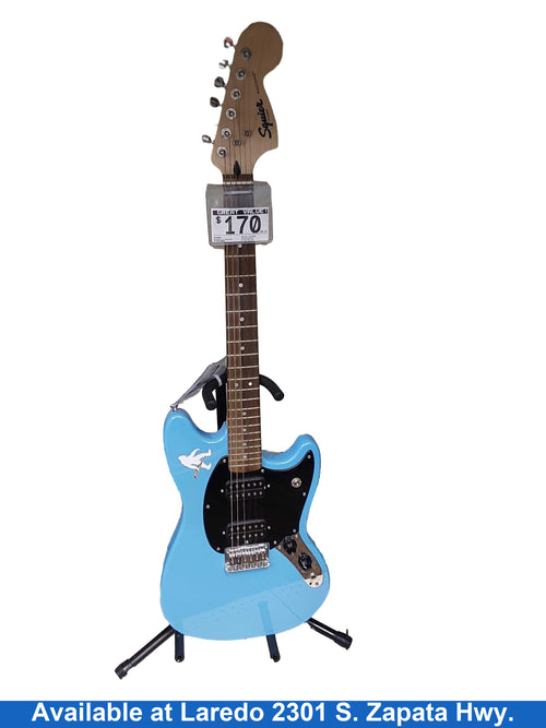 Fender Squier Mustang Blue Electric Classic Guitar