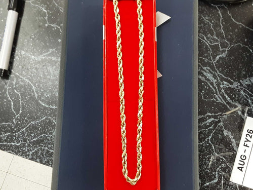 Rope Chain - Yellow Gold 10k (.417) 13.8 grams 1 inch