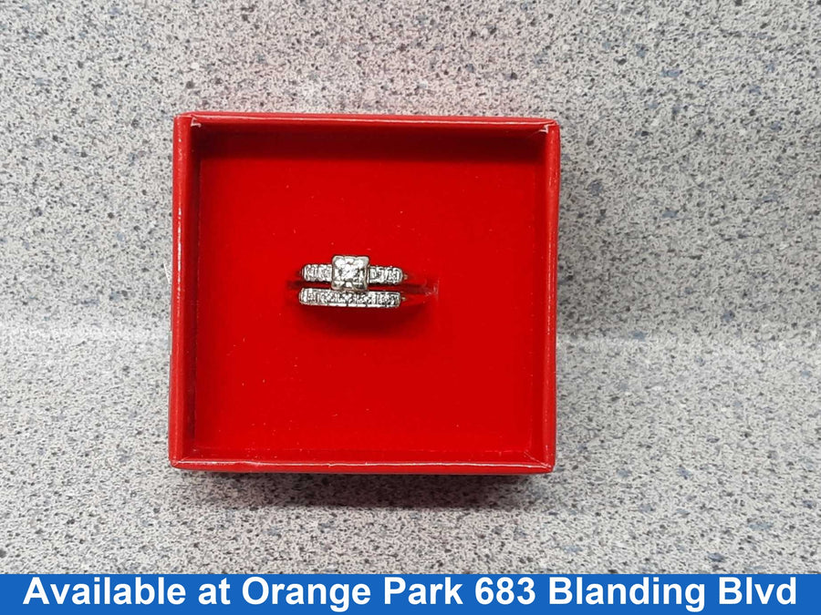 Ring - Engagement Set - Yellow Gold 14k (.585) 2.6 grams Size 6