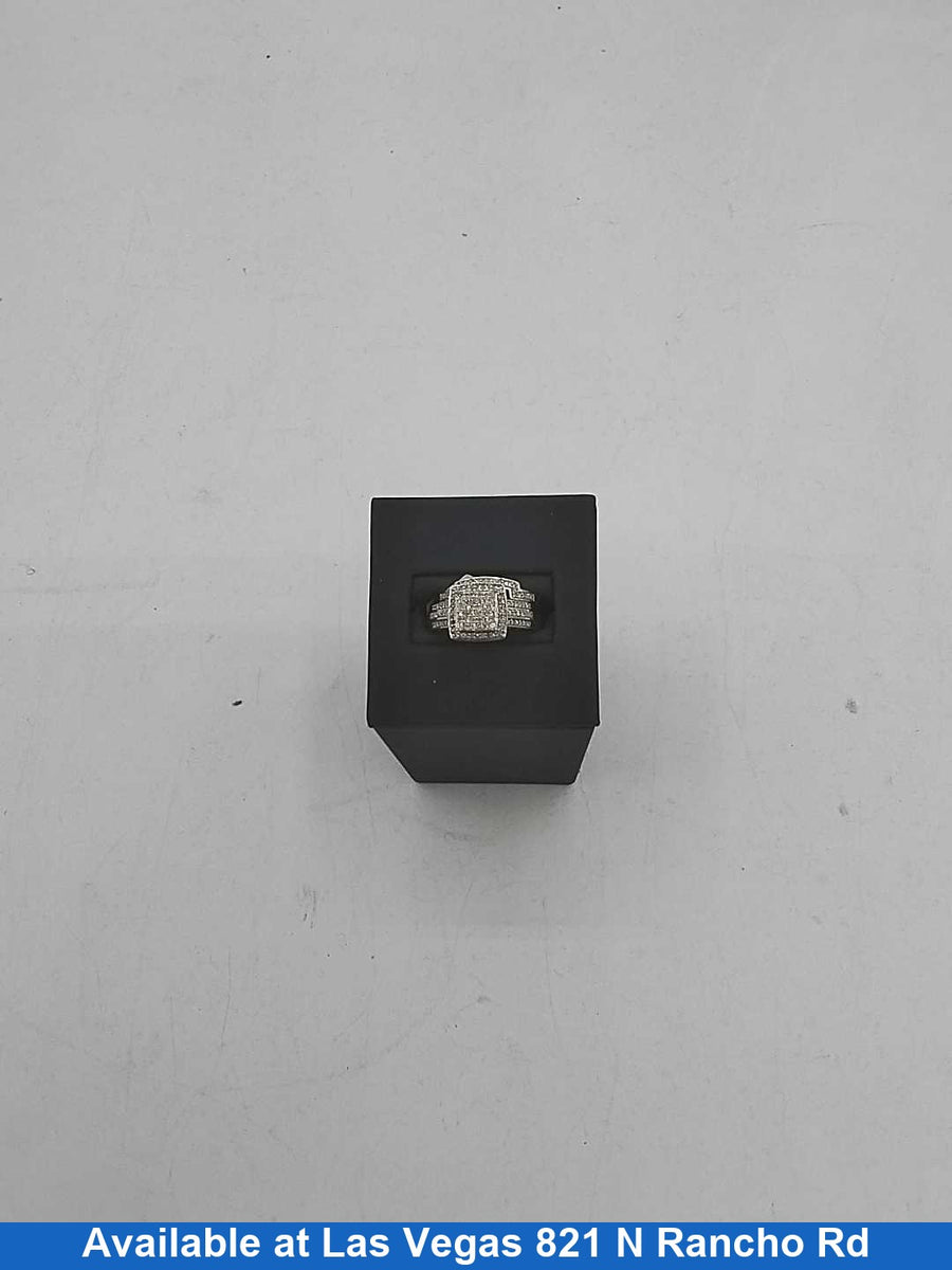 Ring - Engagement Set - White Gold 10k (.417) 5 grams Size 6