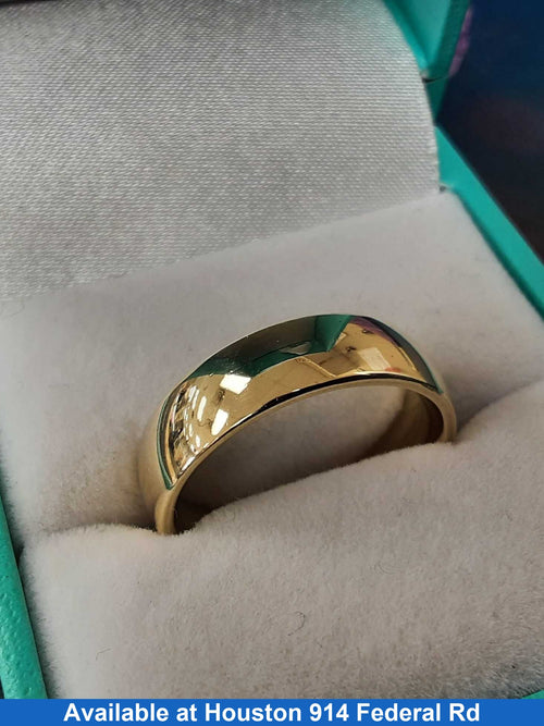 Ring - Wedding Band - Yellow Gold 10k (.417) 6 grams Size 8