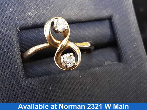 Women's Ring - Yellow Gold 14k (.585) 2 grams Size 8
