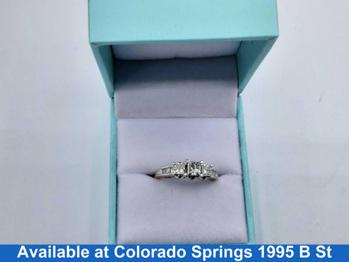 Women's Ring - Anniversary - White Gold 14k (.585) 4.6 grams Size 5.5