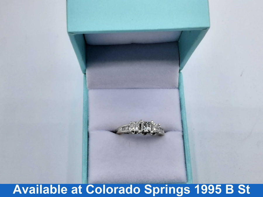 Women's Ring - Anniversary - White Gold 14k (.585) 4.6 grams Size 5.5