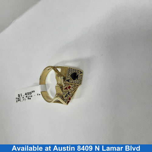 Men's Ring - Yellow Gold 10k (.417) 11.9 grams Size 15