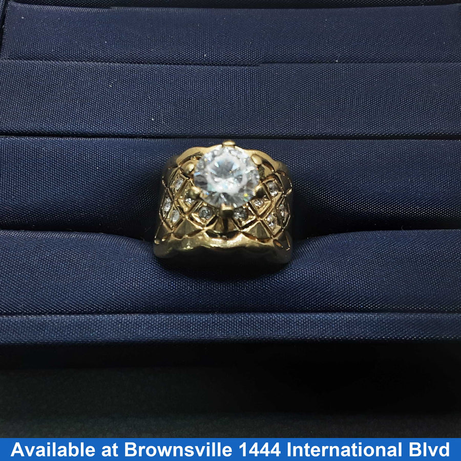 Women's Ring - Yellow Gold 10k (.417) 9.2 grams Size 8