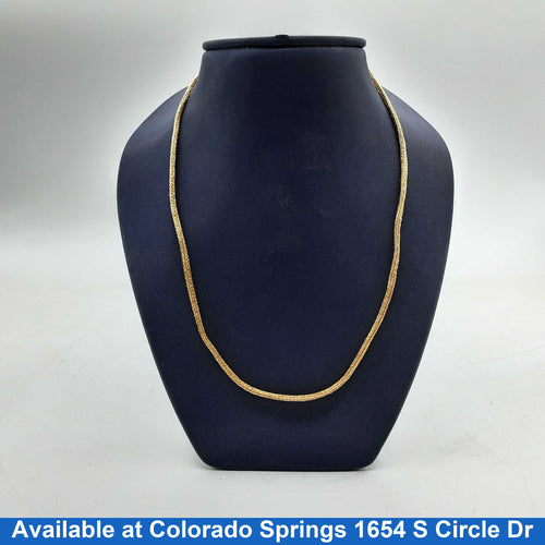 Woven Chain - Yellow Gold 22k (.917) 15.1 grams 24 inch