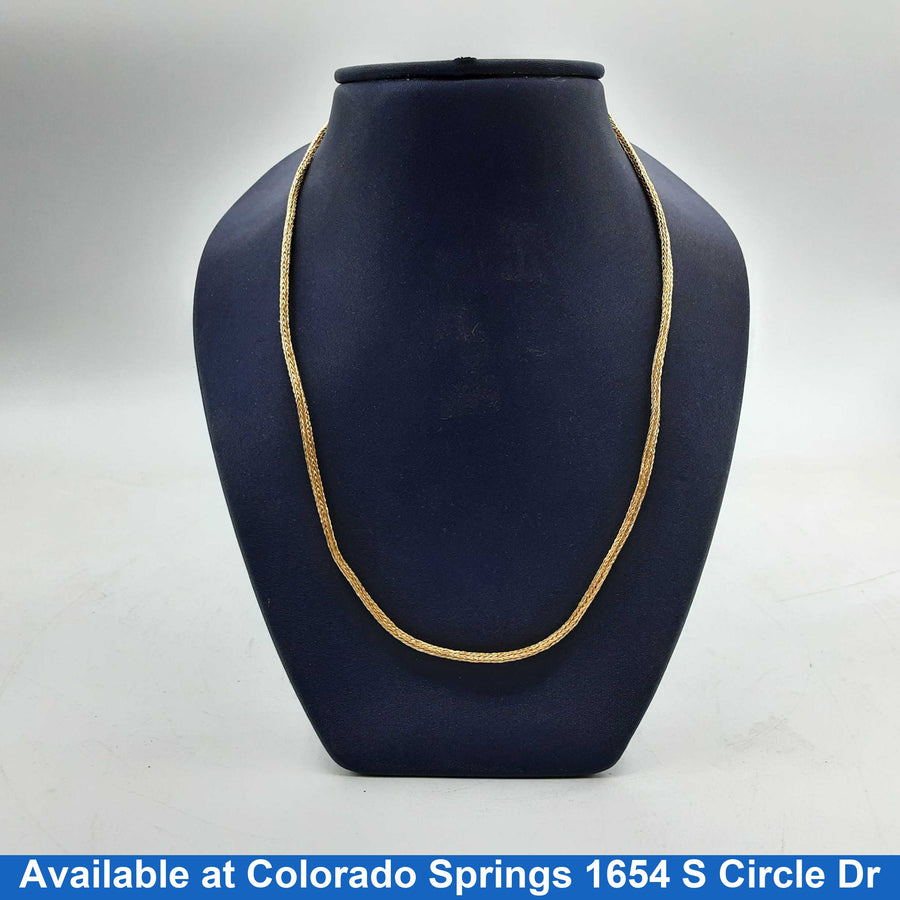 Woven Chain - Yellow Gold 22k (.917) 15.1 grams 24 inch
