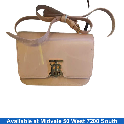 Burberry Tb Peach Calfskin Pink Purse / Handbag